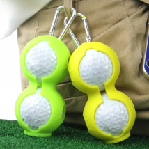 1Pcs Portable Golf Ball Protective Holder Cover Golf Ball Silicone Double Case Cover Golf Training Sports Accessories 6 Colors