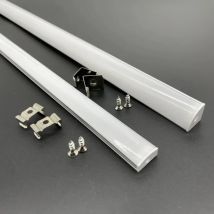 1-30Pcs/Lot 50cm Perfil Aluminio Led Corner Aluminium Profile Channel Holder for LED Strip Light Bar Cabinet Lamp Kitchen Closet
