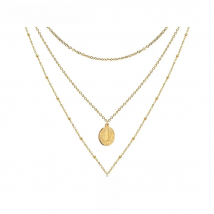 Catholic Church Jesus Necklaces Stainless Steel Multi Layered Cross Choker Necklace For Women New Religious Christian Jewelry