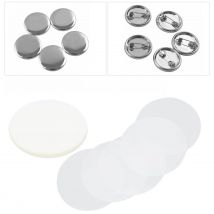 100Pcs Badge Film PVC Material Pattern  Wide Application Transparent Badge Protective Film Transparent Film Covers