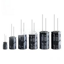 5pcs 450V Aluminum Electrolytic Capacitor 1UF 2.2UF 3.3UF 4.7UF 10UF 22UF 33UF 47UF 68UF 82UF 100UF 150UF 180UF 220UF
