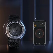 Tebe Wireless Bluetooth PTT Walkie Talkie Control Button with Adjustable Strap for IOS Android Phone Zello Push-to-Talk Button