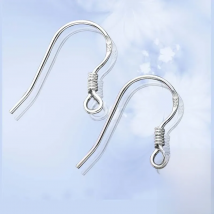 Genuine Real Solid 925 sterling Silver Ear Clasps Hooks Fittings Flat Wire Hook For Making Earrings Jewelry Findings
