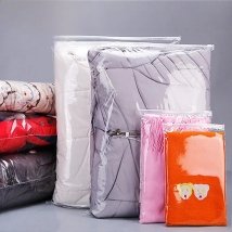 50PCS Both Sides Clear Clothing Zipper Bag DIY Garment Underwear T-shirt Baby Clothes Toys Towel Bra Gift Packaging Pouches