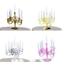 1Pcs 1:12 Dollhouse Mini Table Candle Candlestick Christmas Birthday Party Scene Home Ornament