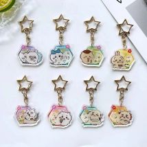 "Fushimi Inari" New Acrylic Keychain, Chiikawa Xiaohachi Creative Pendant, Cute Animated Character, Keychain, Bag Pendant