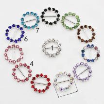 16mm 10Pcs/Set Variety color Crystal Rhinestone buttons Craft decorative Button Diy wedding Embellishment buckle