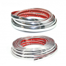 Car Styling Auto Self Adhesive Side Door Chrome Strip Moulding Decoration Bumper Grilles Protector Trim Tape Car Accessories