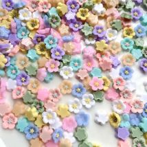 50pcs13mm floral resin rhinestone decorative flat back diy earrings/hairpin decorative flower wedding party decoration