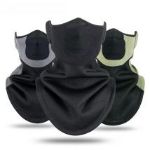 Winter Fleece Bandana Face Masks Warmer Neck Gaiter Sport Ear Cover Snowboard Ski Hiking Cycling Black Tube Half Scarf Men Women