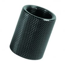 Audio Mic Stand Thread Adapter 5/8-27 Female to 5/8-27 Female - Aluminum Coupler 5/8" through adapter