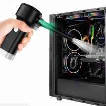 Cordless Air Duster with Light Computer Duster Compressed Air Blower for Keyboard Cleaning,Handheld Cleaner Electric Air Duster