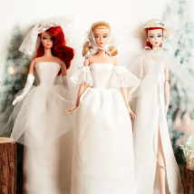 1:6 Noble Handmade Wedding Dress for Barbie Doll Clothes for Barbie Clothes Outfits White Gown 1/6 Dolls Accessories Toys 11.5"
