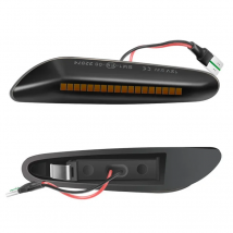 2PCS Smoke Lens Dynamic Flowing LED Turn Signal Side Marker Light Blinker Lamp for BMW E90 E91 E92 E93 E60 E87 E82 E46