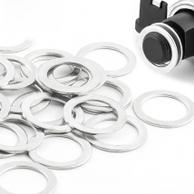 MUQZI 4PCS Bicycle Pedal Washers Pedal Spacer 9/16 Pedal Gasket OD 21mm ID 15mm Thickness 1MM For MTB Road Bike Accessories