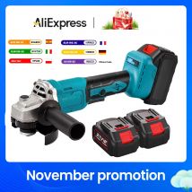 1000W 125MM smerigliatrice angolare elettrica senza spazzole 3 velocità smerigliatrice macchina da taglio utensile elettrico per la lavorazione del legno per batteria Makita 18V