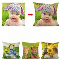 Private Customization Decorative Pillowcase Pet Wedding Personal Life Photos Brand Logo Customize Gift Home Linen Cushion Cover