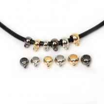 50pcs/lot Gold/Rhodium/Gunmetal Plastic Pendant Clip Clasp Necklace Connector Bail Beads Charms for DIY Bracelet Jewelry Making