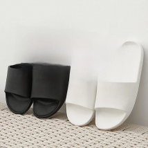 WDZKN Fashion Solid Concise Summer Home Slippers Women Flat EVA Lightweight Indoor Bathroom Slippers Men Couples Slides H2036G