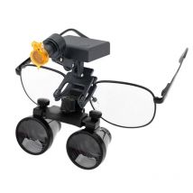 3.5X Dental Loupes Binocular Magnifier Working Distance 320-420 mm Surgery Magnifying Glass w 5 W Wireless Medical Headlight