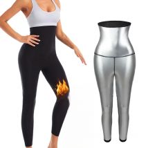 Women Hot Thermo Sauna Sweat Pants Body Shapers High Waist Shaping Pants Thigh Shapewear Fat Burning Fitness Gym Sport Leggings