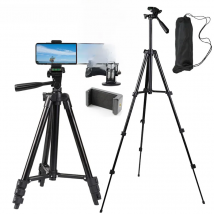 NA-3120 Phone Tripod Stand 40inch Universal Photography for Gopro iPhone Samsung Xiaomi Huawei Phone Aluminum Travel Tripode Par