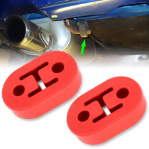 2pcs Universal Car Heavy Duty Rubber Exhaust Muffler Tail Pipe Mounting Holder Brackets Hanger Insulator Replacement