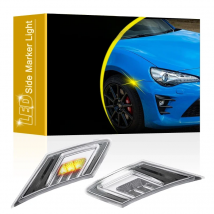12V Clear Lens LED Side Marker Lamp Assembly For Toyota GT86 FT86 2013-UP Blinker Turn Signal With Position Light