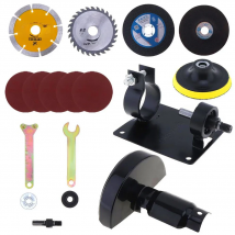 Electric Drill Cutting Seat Conversion Tool Accessories with Grinding Wheel and Metal Slice for Grinding / Cutting / Polishing