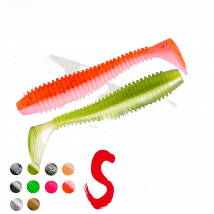 WALK FISH 10PCS/Lot Fat Swing Impact softbait 60mm 70mm 75mm Wobbler soft Artificial Fishing Lure paddle tail swimbait Pesca