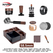 IKAPE Espresso-Produkte, Holzset, Kaffee-Werkzeugset mit V5-Wissbox, Geschenkset für Kaffeeutensilien für Baristas
