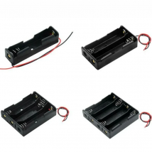 Plastic 18650 Battery Storage Box Holder Series 1X 2X 3X 4X Slot DIY Batteries Clip Solder Container Module With Wire Lead 150mm