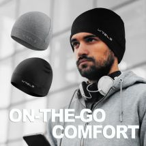 1 Stück Winter-warme Laufsportmütze für Damen und Herren, weich, elastisch, Fitness, Wandern, winddicht