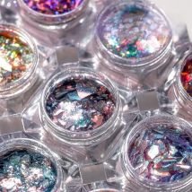 1Pc Winter Ultra-Thin Nail Glitter Powder Sequins Opal Nails Glitter Translucent Aurora Paillettes Pigment Shiny Sparkle Sequins