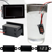 Waterproof Digital LED Voltage Meter DC 3-30V DC 5-130V Indicator Voltmeter For Car Motorcycle 12V 24V 36V 48V 72V 120V