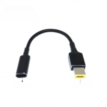 100W USB Type C Female to Square Plug Converter USB-C Fast Charging Cable Laptop Dc Power Adapter Connector for Lenovo Thinkpad