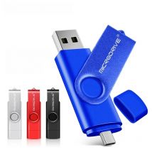 Metal USB Flash Drive 128GB 64GB 32GB High Speed 16GB 8GB Pen Drive Smart Phone  OTG  2 IN 1 Memoria Usb Stick Type C Usb 2.0