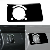For Mercedes Benz E-Class W211 2003-2009 Piano Black Headlight Switch Panel Trim Cover Interior Retrofitting Accessories Sticker