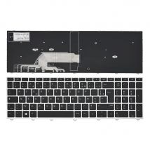 Keyboard Azerty French compatible with HP Probook 650 G4 650 G5 without backlight