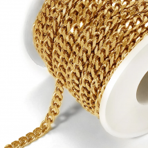 1meter Stainless Steel Chain for Choker Necklace Jewelry Making DIY Men Women Gold Color Curb Cuban Link Thick Steampunk Chain