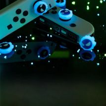 Luminous Angel Ghost Silicone Soft Thumb Stick Grip Cap Joystick Protective Cover For Switch Oled NS Lite Joycon Thumbstick Case