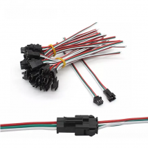 1-100 pairs JST SM Connector 2pin / 3pin / 4pin / 5pin Male And Female Set 2 3 4 5 pin Wire cable pigtail Plug for LED Strip