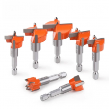 Versery 16-35mm Carbide Wood Hinge Boring Drill Bit Forstner Hole Saw Cutter With 1/4 Hex Shank For Plactic Wood