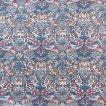 Strawberry Thief 80S Tissun liberty Cotton Poplin Fabric For Kids Baby Sewing Cloth Dresses Skirt DIY Printed 0.5M Designer