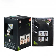 10pcs/lot Dexe Black Hair Dye Shampoo Only 5 Minutes Grey Hair Removal Dye Coloring Cream Building Fibers Hair Care