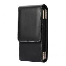 Leather Dual Pouch 2 Phone Waist Bag Men Belt Clip Case Holster For Samsung Galaxy A03s A05s A20 A50 A70 A31 A51 A71 M52 M33 M34