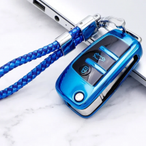 TPU Folding Key Case Bag Cover for Audi A1 A3 A4 A5 A6 A7 Q3 Q5 S6 B6 B7 B8 C6 8P 8V 8L TT RS Car Shell Keychain Protector