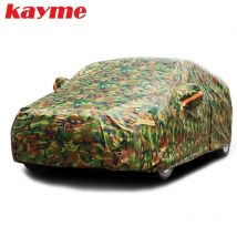 Kayme cubierta para coche portadas de coche de camuflaje al aire libre de protección solar a prueba de agua reflector polvo lluvia nieve protectora suv sedán completo