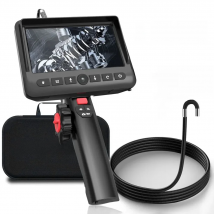 REYUECAM 2.0MP 3.9mm/5..5mm Articulating Endoscope Camera 2 Way 210 Degree Steering Industrial Borescope  with speaker 6 Leds