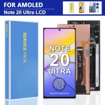 Amoled note 20 ultra bildschirm für samsung note20 ultra 5g n985f n986b lcd display touchscreen mit rahmen